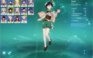 CONTA GENSHIN IMPACT - 🍃 VENTI 5⭐ - AR 29 - ACESSO TOTAL