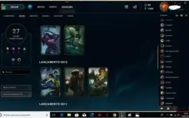 CONTA PLATINA LEAGUE OF LEGENDS