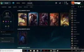CONTA PLATINA LEAGUE OF LEGENDS