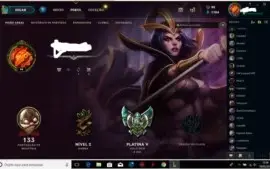CONTA PLATINA LEAGUE OF LEGENDS