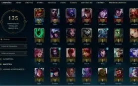 Conta Lv 41- Ouro 1 MD5 pro Platina - 57 Campeoes 14 Skins
