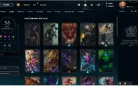 Conta League of Legends - Level 72 - 36 Skins - 64 Campeões