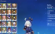 Conta Genshin Ar60 21 Personagens 5 e Honkai Ar70 15 Per 5