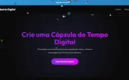 Site SaaS Cápsula do Tempo Digital – Venda Memórias Online c