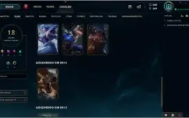 Conta league of legends platina 5 COM PASSE DO MUNDIAL ATIVO