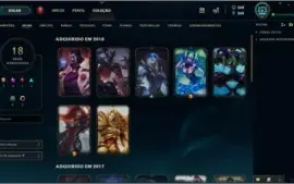 Conta league of legends platina 5 COM PASSE DO MUNDIAL ATIVO