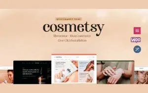 Tema Cosméticos Elementor Premium WP Sites WooCommerce