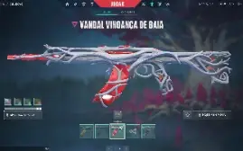 Conta com Vandal árvore, phantom reconhecimento, faca sublim