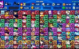 36800TROFÉUS 90/90 BRAWL 106GADGETS+96STARPOWERS+197SKINS