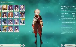 conta genshin kazuha