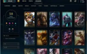 Conta antiga de league of legends,38 skins,139 champs