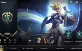 MAIN ADC: ESMERALDA III + 13 SKINS + 35 CAMPEÕES