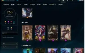 conta d1/mestre mmr nivel 310, 320k EA 263 skins, 340 icones