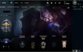 conta d1/mestre mmr nivel 310, 320k EA 263 skins, 340 icones