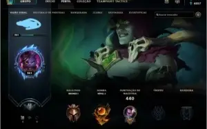 Conta no lol 127 skins nivel 261
