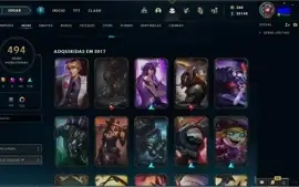 Conta de LOL e Valorant cheio de skins