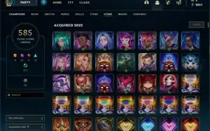 Conta Season 1 - Master há várias seasons com 804 Skins