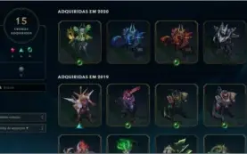Conta level 370 grão mestre flex 339 skins