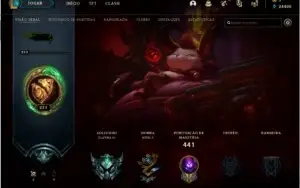 Conta Lol Platina 3 com todos os champions e 72 skins!