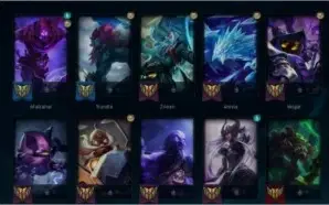 Conta Lol Platina 3 com todos os champions e 72 skins!