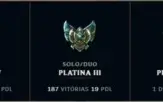 Conta lol,platina3,92skins,todos os campeões