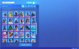 Conta de Fortnite > Siga as prints