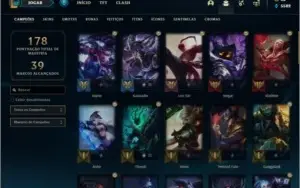 Conta ouro 2 com 54 champs e 62 skins