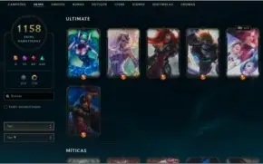 CONTA LOL 1158 SKINS COM PAX TF (PLAT 2 - MMR D2/D3)