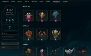 CONTA LOL 1158 SKINS COM PAX TF (PLAT 2 - MMR D2/D3)