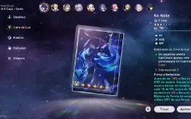 Conta rank 39 Seele + arma da Seele + Gepard + Bailu + Clara