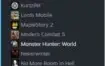 Conta steam antiga com varios jogos