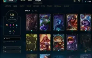 Conta League Of Legends Gold V / 50 Skins / Todos Campeões