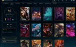 CONTA 111 GOLD 2, 82 CAMPEÕES, 75 SKINS 1 PRESTÍGIO