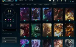 CONTA 111 GOLD 2, 82 CAMPEÕES, 75 SKINS 1 PRESTÍGIO