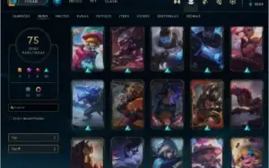 CONTA 111 GOLD 2, 82 CAMPEÕES, 75 SKINS 1 PRESTÍGIO
