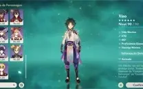 XIAO+SHOGUN RAIDEN+YAE MIKO+LANÇA PRIMITIVA DE JADE E MAIS