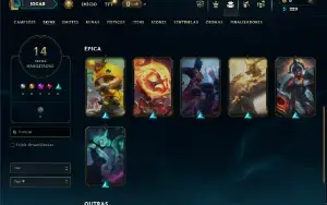 Esmeralda 4 com 40 Champs e 14 Skins