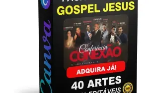 Pack Canva Gospel Jesus Vol 3 - 40 Artes Editáveis
