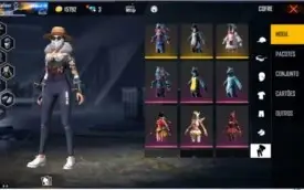Conta Lv60 Free Fire bem gemada