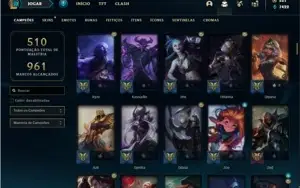 Conta Platina 1 com 150 Champs e 141 Skins + 1 Prestigio