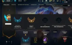 Platina 4 com TODOS os champs e 204 Skins ( MAIN SUP )