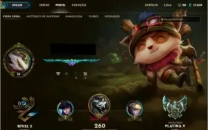 LEAGUE OF LEGENDS CONTA - PLATINA 100 SKINS