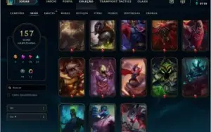 Conta League of Legends 156 Skins