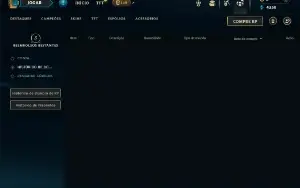 Unranked com 22 Champs e 2 Skins