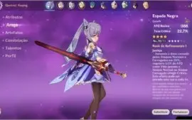 GENSHIN IMPACT - AR41 - GANYU + ALBEDO + KEQING + HARPA