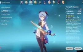 GENSHIN IMPACT - AR41 - GANYU + ALBEDO + KEQING + HARPA