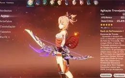 AR25 - Yoimiya com Agitação + 4 tiros