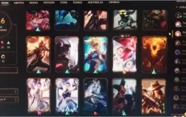 conta gold 4 com 136 SKINS