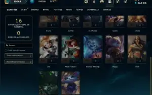 Conta Mestre com 22 Champs e 1 Skin (68% de win rate)