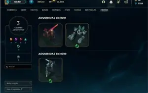 Conta Ouro 4 com 118 Champs e 85 Skins + 1 Prestigio do Sett